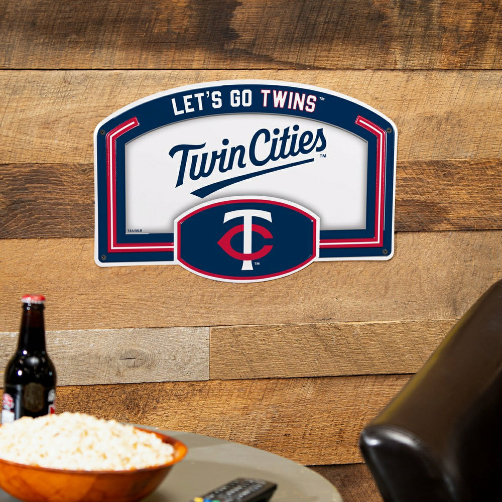 Minnesota Twins USA Embossed Steel Wall Sign, 11" x 17" - MLB Home