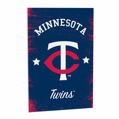 Minnesota Twins Wood Wall Sign, 16x24 - MLB Home