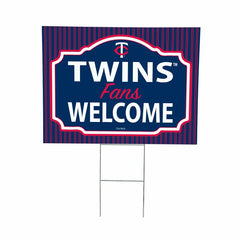 Minnesota Twins Coroplast Yard Sign, "Fans Welcome" - MLB Home