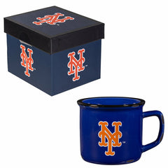 New York Mets Ceramic Camp Cup with Enamel Finish, 14oz - MLB Home