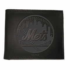 New York Mets Bi-Fold Wallet Black - MLB Home