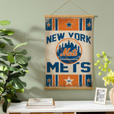 New York Mets, Canvas Wall Tapestry, Medium, 36x24 - MLB Home