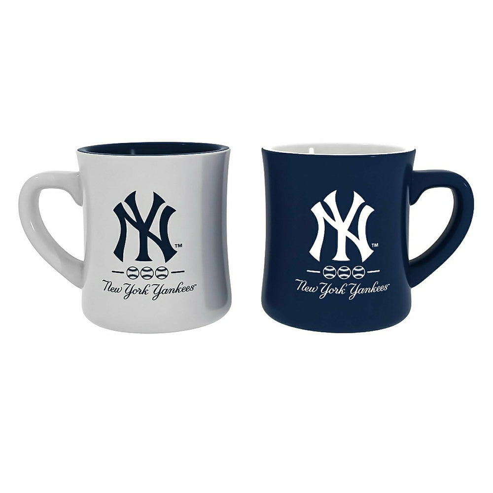 New York Yankees 10oz Ceramic Cup Set, 2pc - MLB Home