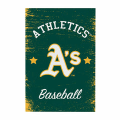 Athletics Wood Wall Sign, 16x24 - MLB Home