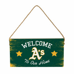 Athletics Wood Wall Sign, 6x11 - MLB Home