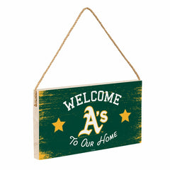 Athletics Wood Wall Sign, 6x11 - MLB Home