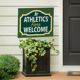 Athletics Coroplast Yard Sign, "Fans Welcome" - MLB Home