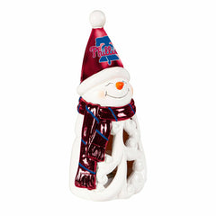 Philadelphia Phillies Snowman LED Statuary, 8" - MLB Home
