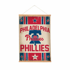 Philadelphia Phillies, Canvas Wall Tapestry, Medium, 36x24 - MLB Home