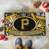 Pittsburgh Pirates Holiday PVC Mat, 28"x16" - MLB