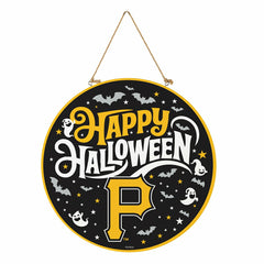 Pittsburgh Pirates Halloween Round Door Décor with Hanging Rope, 18x18 - MLB Home