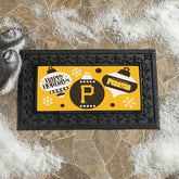 Pittsburgh Pirates Holiday Flocked Coir Sassafras Switch Mat, 22"x10" - MLB