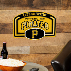 Pittsburgh Pirates USA Embossed Steel Wall Sign, 11" x 17" - MLB Home