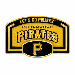 Pittsburgh Pirates USA Embossed Steel Wall Sign, 11" x 17" - MLB Home