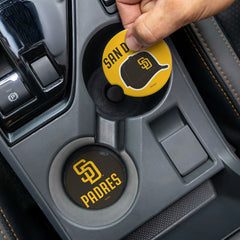 San Diego Padres Car Coaster Set, 2pc - MLB Home