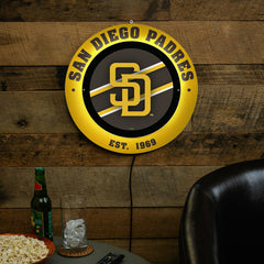 San Diego Padres, Metal Lite, Round - MLB