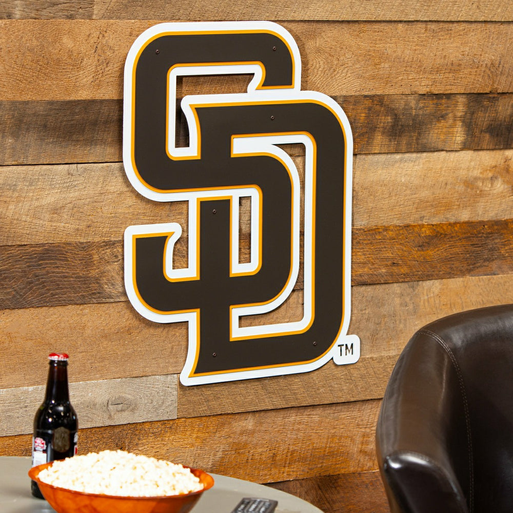 San Diego Padres Premier Metal Wall Art - MLB Home