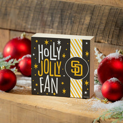 San Diego Padres Block, Holiday, 6x6 - MLB Home