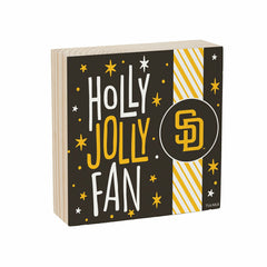 San Diego Padres Block, Holiday, 6x6 - MLB Home