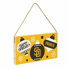 San Diego Padres Holiday Wood Wall Sign, 6x11 - MLB Home
