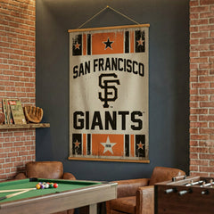 San Francisco Giants, Canvas Wall Tapestry, Large, 54x36 - MLB Home