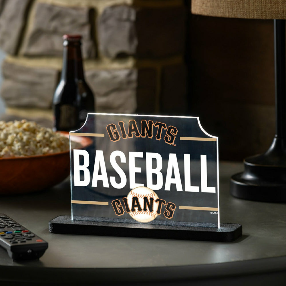 San Francisco Giants Baseball Rectangle Desklite LED Decor - MLB Home