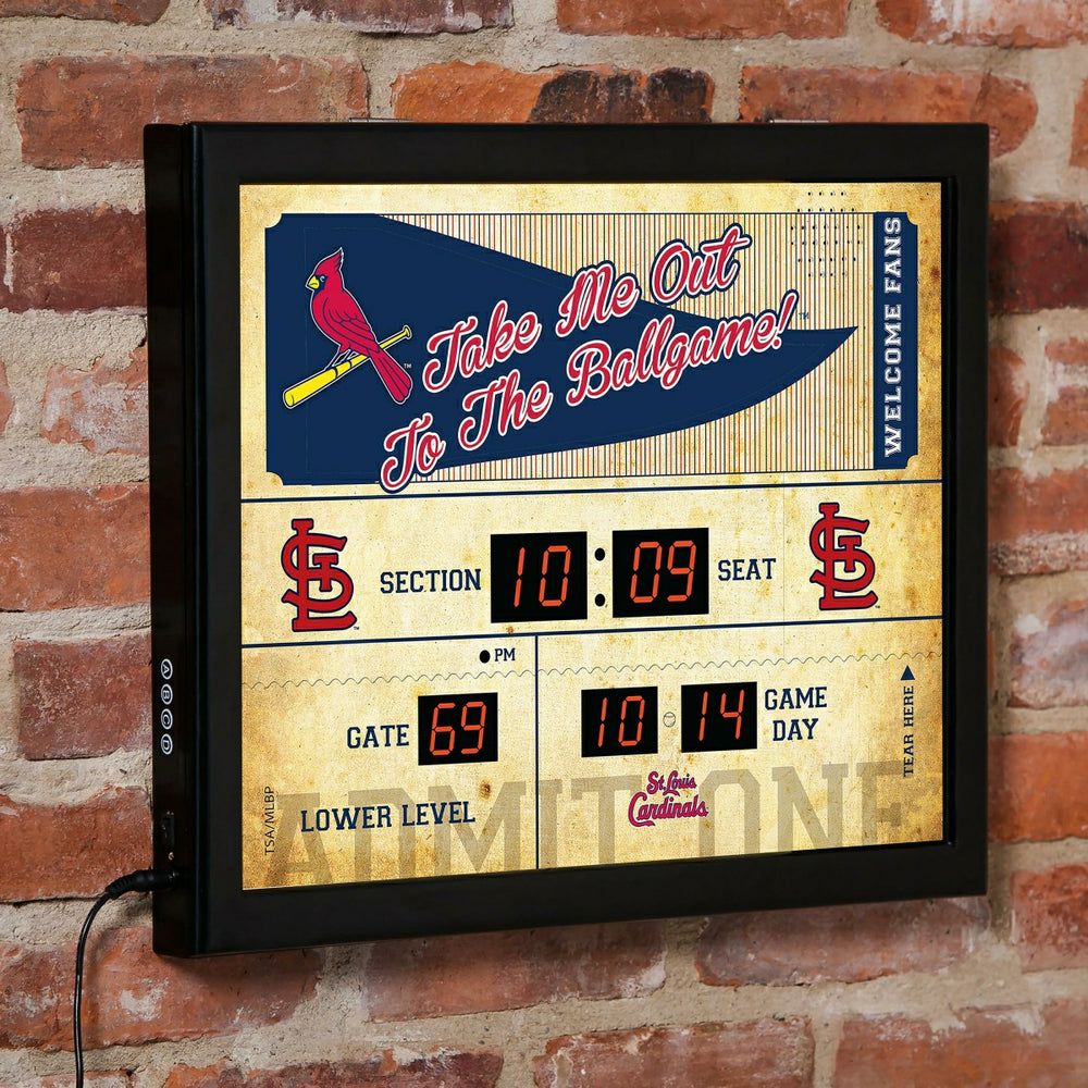 Scoreboard Wall Clock, Saint Louis Cardinals - MLB Home