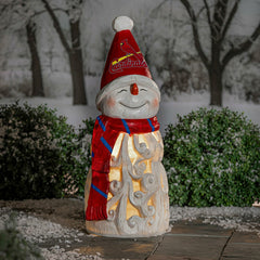 St Louis Cardinals Snowman LED Statuary, 26" - MLB Home