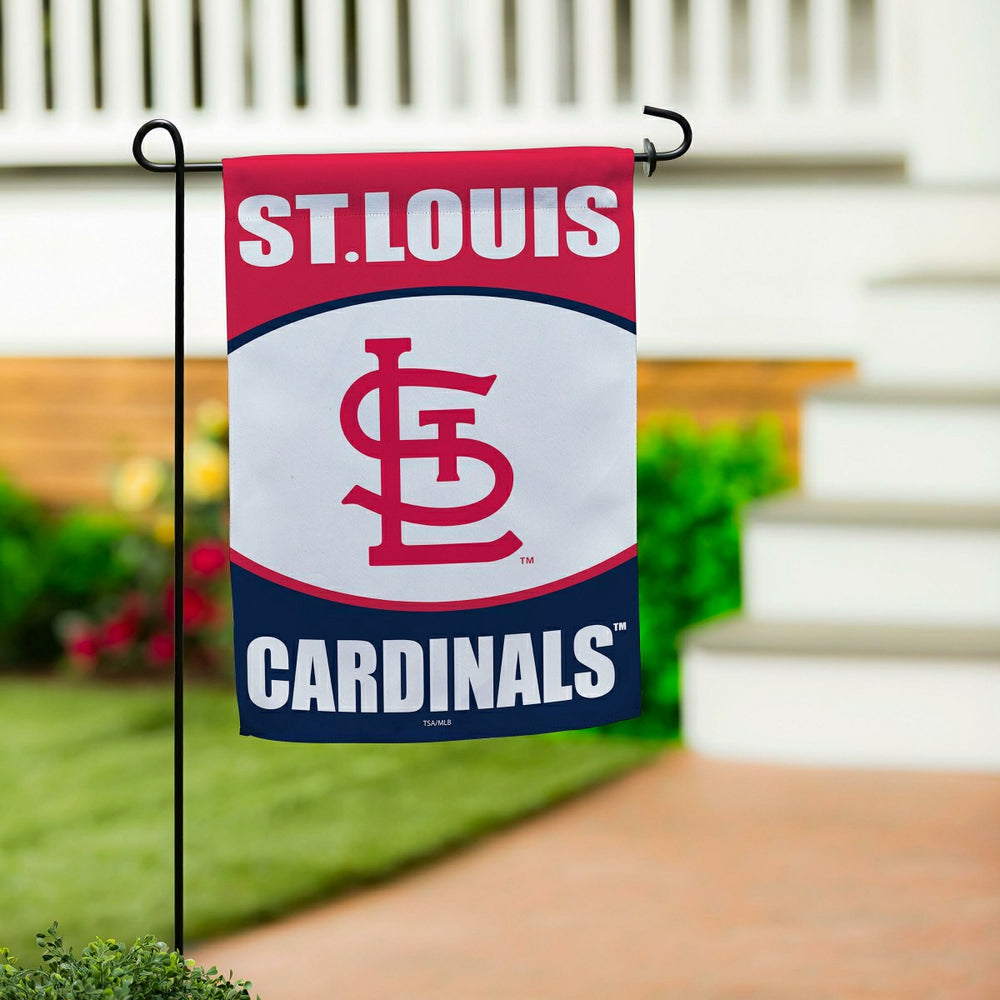 St Louis Cardinals Suede Garden Flag - MLB