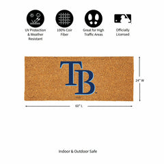 Tampa Bay Rays Extra Large Full Color Coir Mat, 60"x24" - MLB