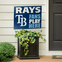 Tampa Bay Rays Coroplast Yard Sign "Fans Play Here" - MLB Home