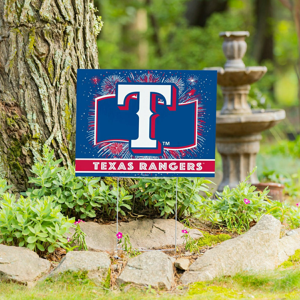 Texas Rangers Yard Sign, Patriotic - MLB Home