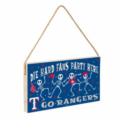 Texas Rangers Halloween Wood Wall Sign, 6x11 - MLB Home