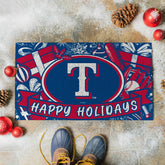 Texas Rangers Holiday PVC Mat, 28"x16" - MLB