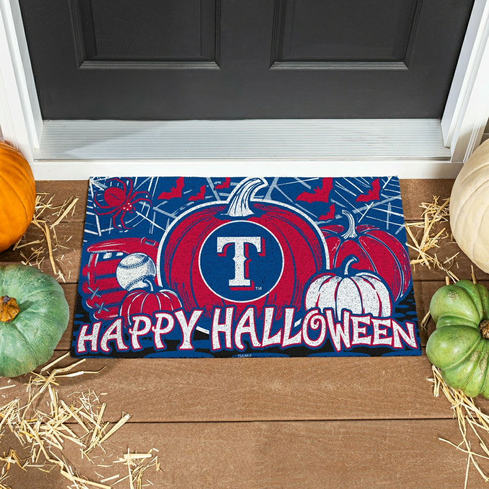 Texas Rangers Halloween PVC Mat, 28"x16" - MLB