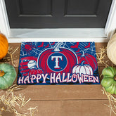 Texas Rangers Halloween PVC Mat, 28"x16" - MLB