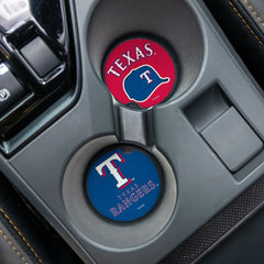Texas Rangers Car Coaster Set, 2pc - MLB Home