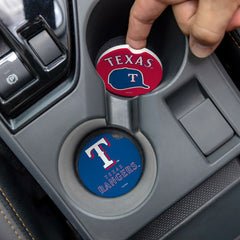 Texas Rangers Car Coaster Set, 2pc - MLB Home
