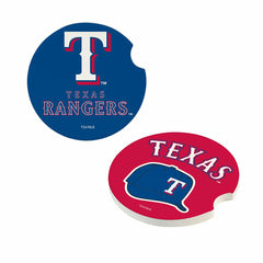 Texas Rangers Car Coaster Set, 2pc - MLB Home