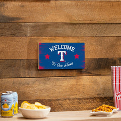 Texas Rangers Wood Wall Sign, 6x11 - MLB Home