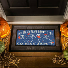 Toronto Blue Jays Flocked Coir Halloween Sassafras Switch Mat, 22"x10" - MLB