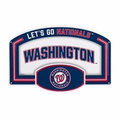 Washington Nationals USA Embossed Steel Wall Sign, 11" x 17" - MLB Home