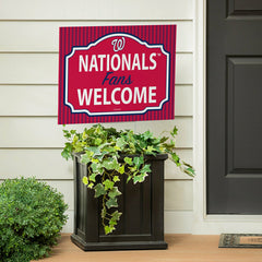 Washington Nationals Coroplast Yard Sign, "Fans Welcome" - MLB Home