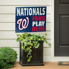 Washington Nationals Coroplast Yard Sign "Fans Play Here" - MLB Home