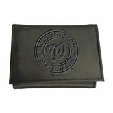 Washington Nationals Tri-Fold Wallet Black - MLB Home
