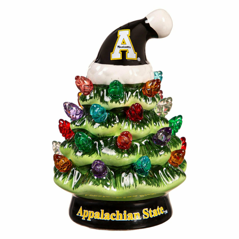 4" Mini LED Tabletop Christmas Tree, Set of 2, Appalachian State Unive - Collegiate Home