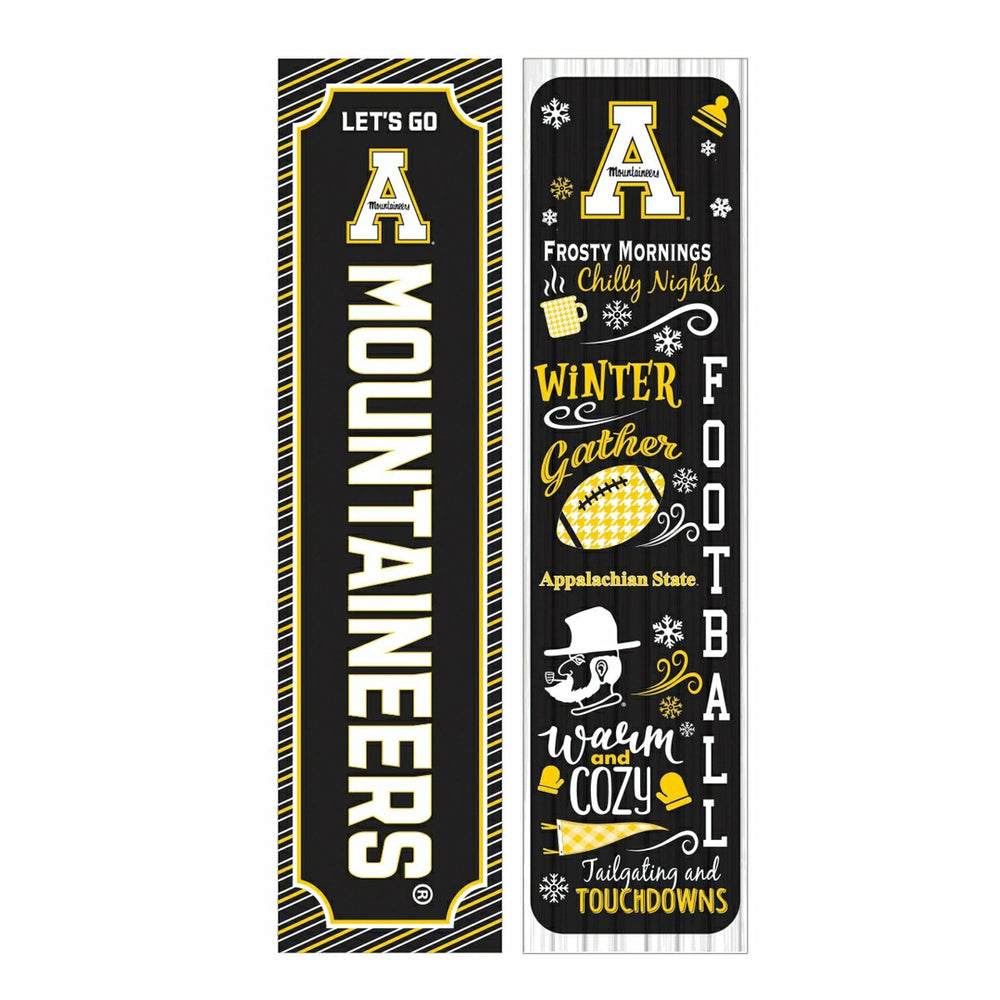 46" Double Sided Leaner, Appalachian State University, Winter Seasonal - Collegiate Home