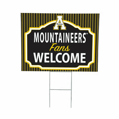 Appalachian State University Coroplast Yard Sign, "Fans Welcome" - Collegiate Home