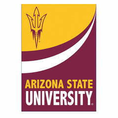 Arizona State University Burlap Flag House Size - Collegiate Home