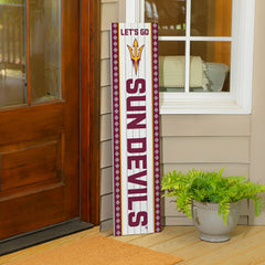 Arizona State University 47" Double Sided Leaner, Christmas - Collegiate Home